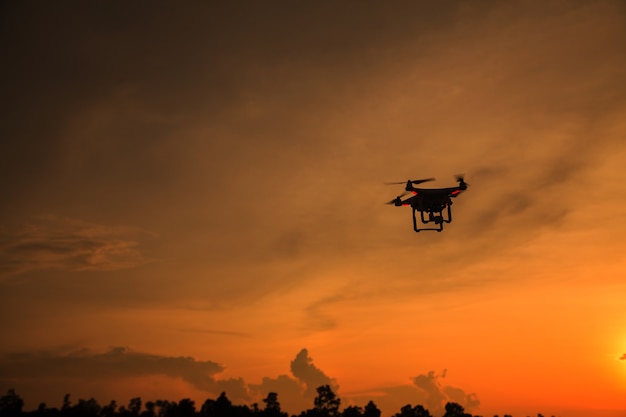 Silhouette de drone