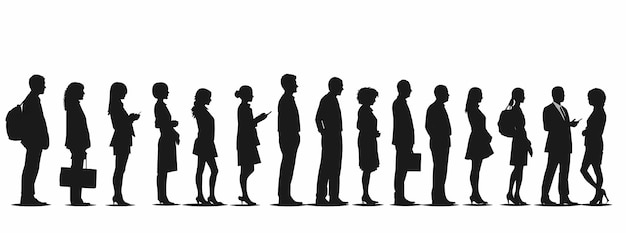 la silhouette des hommes d'affaires