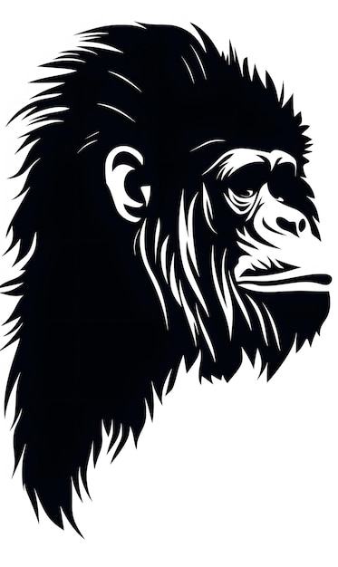 silhouette d'orang-outan Primate Habitat Animal