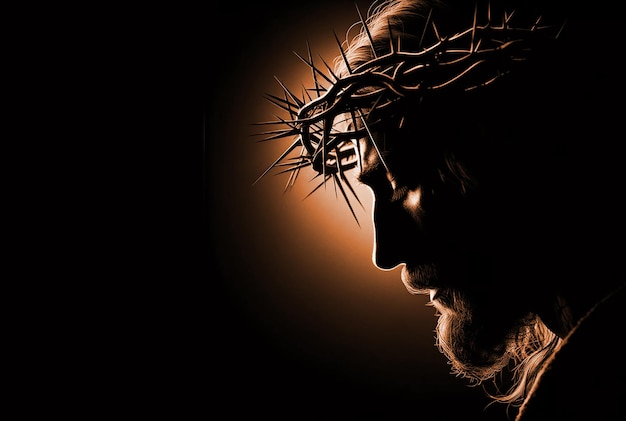 silhouette de photo gratuite de Jésus pour le vendredi saint chrétien