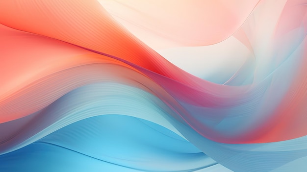 Silk de couleur lisse et élégante Arrière-plan abstrait avec des ondes pastel douces Couleurs gradientes