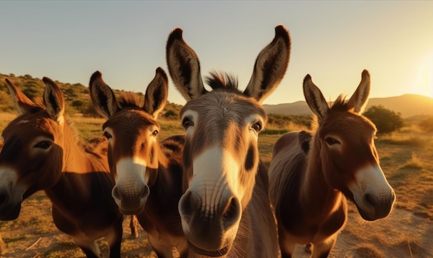 Silly Donkey capture un selfie montrant son côté ludique Créer à l'aide d'outils d'IA génératifs