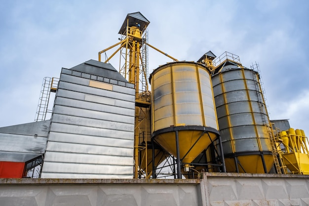 Silos et usine de transformation agricole pour le traitement, le séchage, le nettoyage et le stockage et le complexe de préparation des semences