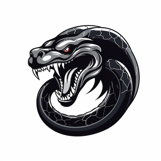 Un silout du logo du serpent