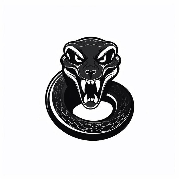 Un silout du logo du serpent