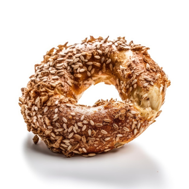 Simit Bagel Petit Déjeuner Gevrek Pâtisserie Nourriture Abstraite Générative AI Illustration