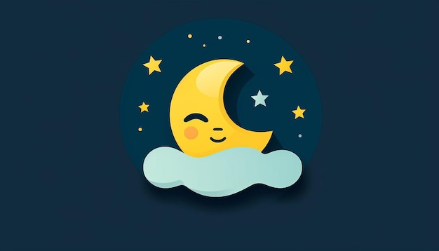 Photo une simple icône pour l'examen du sommeil qui est évaluée par des emoji