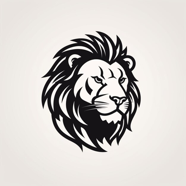 un simple logo d'un lion