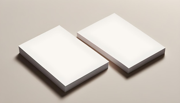 Photo simplicité et élégance des modèles de livres blancs pour diverses conceptions