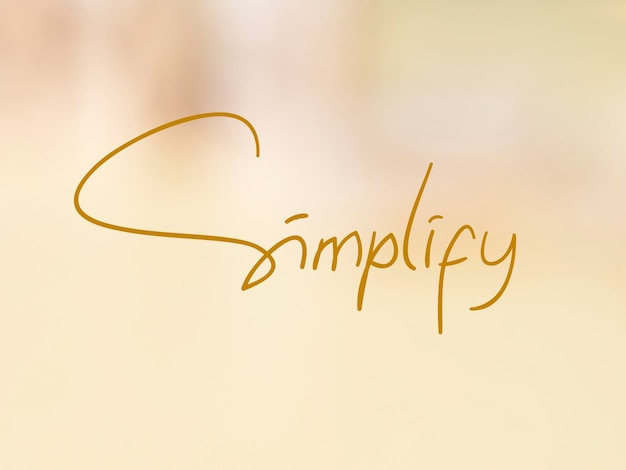 Simplifier les mots d'affaires de motivation Citations Concept