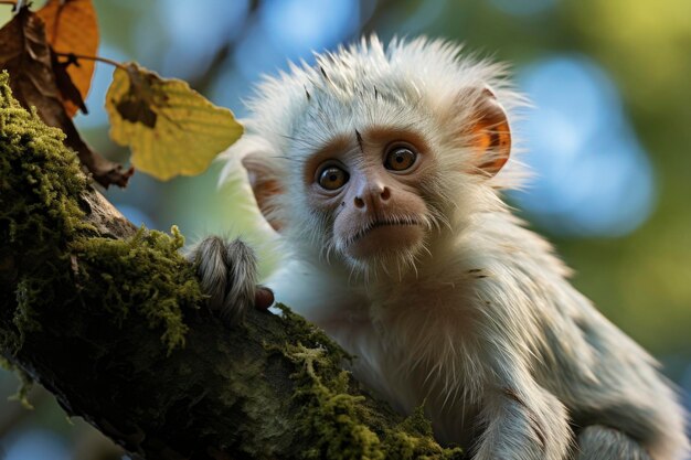 Le singe dans son habitat naturel