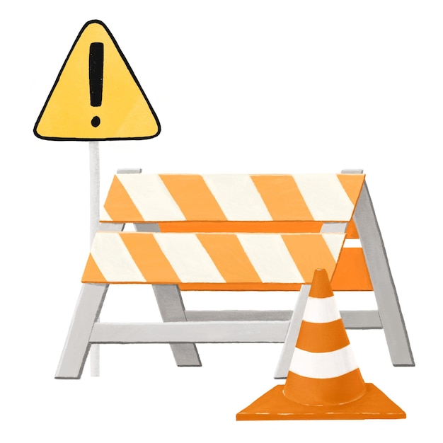 Site de construction png illustration esthétique fond transparent