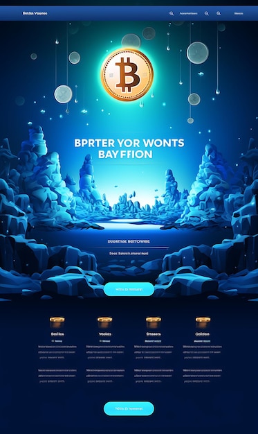 Photo site de faucet bitcoin avec système de récompense et thème web captcha illustration idée de fond créative