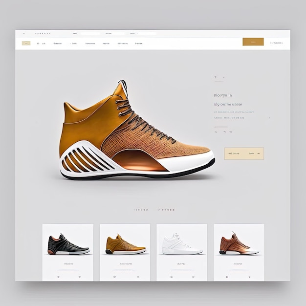 un site Web pour un magasin de chaussures appelé a shoe.