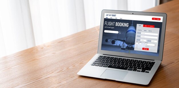 Le site Web de réservation de vols en ligne fournit un système de réservation moderne