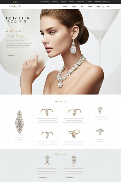 Photo site web d'une société de bijoux de luxe