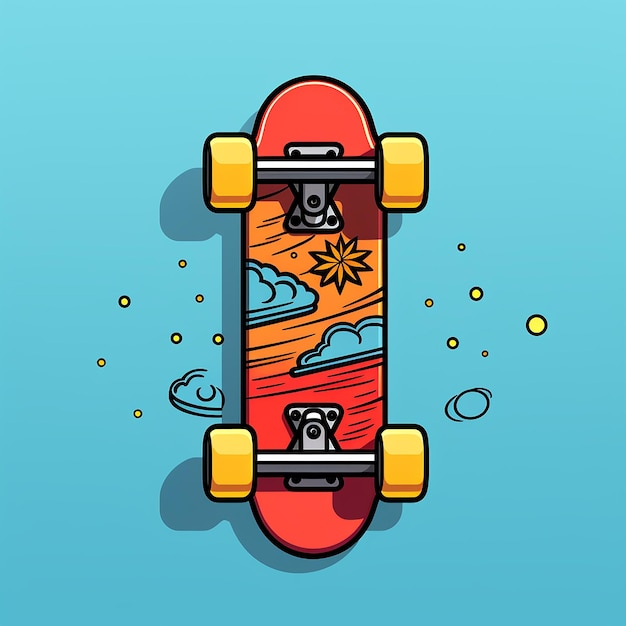 Photo skateboard_trucks_isolated_modern_line_icon_vector (en anglais)