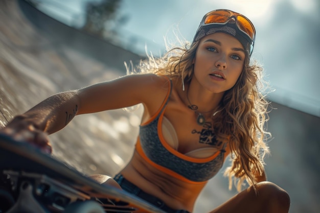 Skateboarder femme les femmes intrépides sculptant leur marque dans le monde du skateboard brisant les stéréotypes avec chaque kickflip et grind