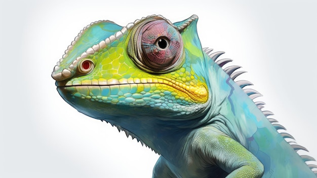 Sketch de caméléon anthropomorphique