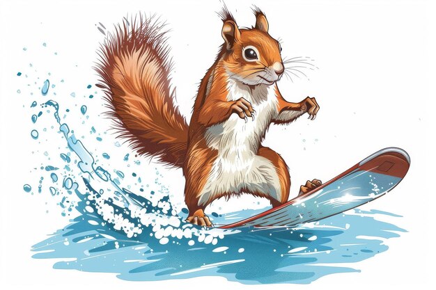 Le ski nautique des écureuils