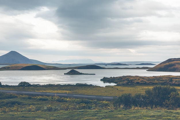 Skutustadagigar Pseudocraters Près De Skutustadir Village Dans Le Lac Myvatn, Islande