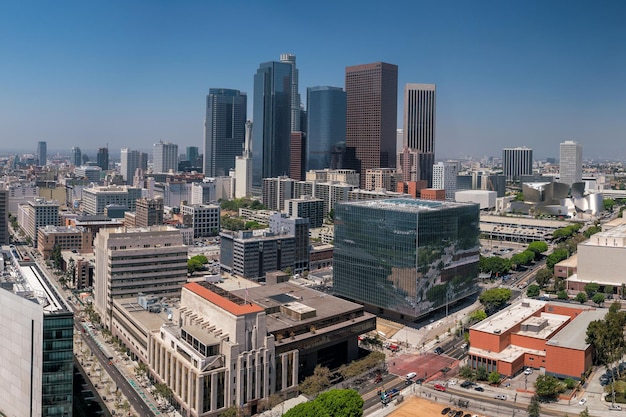 Skyline du centre-ville de LA Los Angeles en Californie