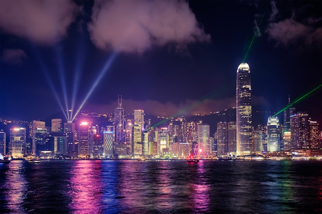 Skyline de Hong Kong. Hong Kong, Chine