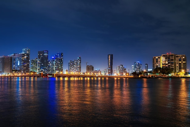 Skyline de Miami Vue panoramique sur les toits et le littoral de Miami