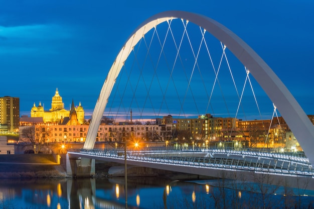 Skyline de Des Moines Iowa aux États-Unis (États-Unis)