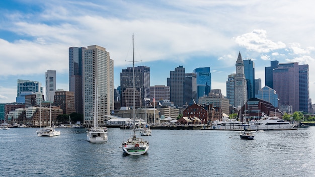 Skyline et port de Boston