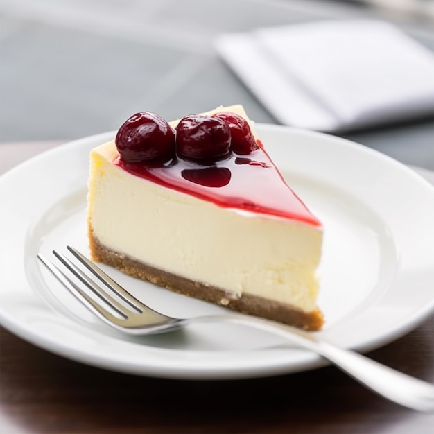 Slice of New York Cheesecake