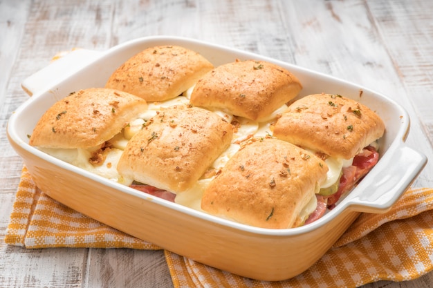 Sliders de jambon et fromage