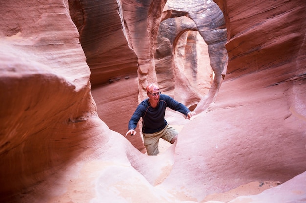 Slot canyon dans le parc national de Grand Staircase Escalante, Utah, USA.