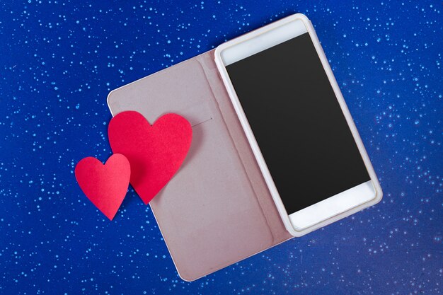 smartphone et coeur