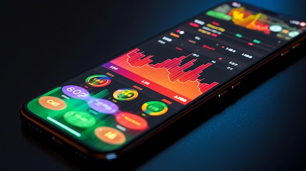 smartphone avec crypto-monnaie crypto trading