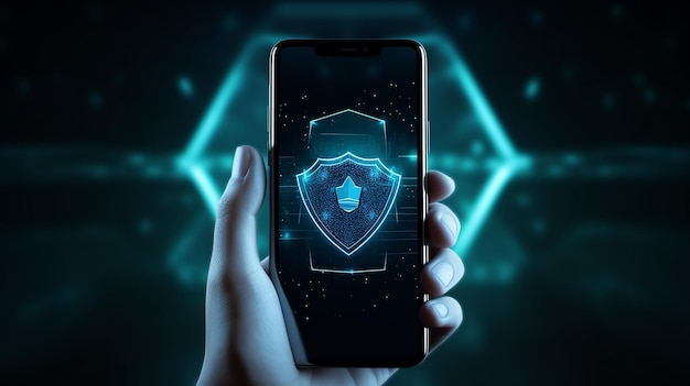 Le smartphone est protégé contre les attaques de hackers.