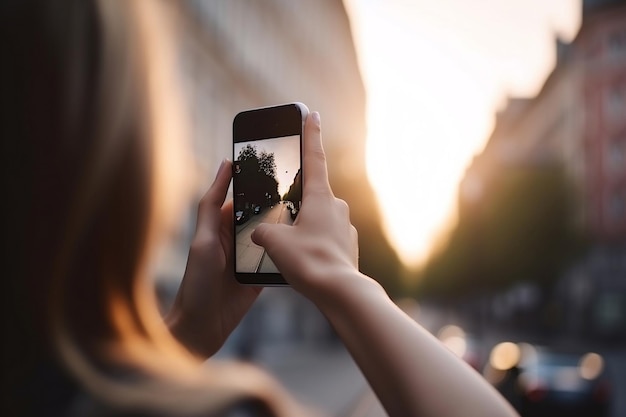 Le smartphone prend des photos générées par l'IA