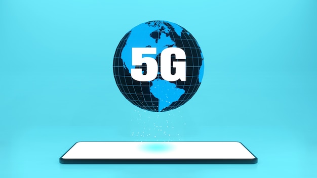 Smartphone de rendu 3D de 5g Connexion Internet haut débit de l'Internet des objets IOT