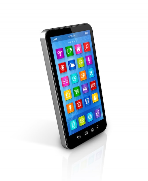 Smartphone Touchscreen HD - interface des applications