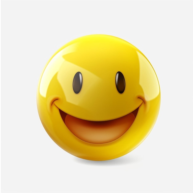 Smiley émoticône jaune réaliste Emoticon illustration vectorielle