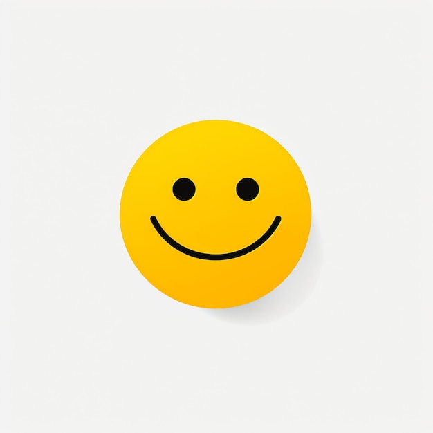 un smiley jaune avec un smiley dessus