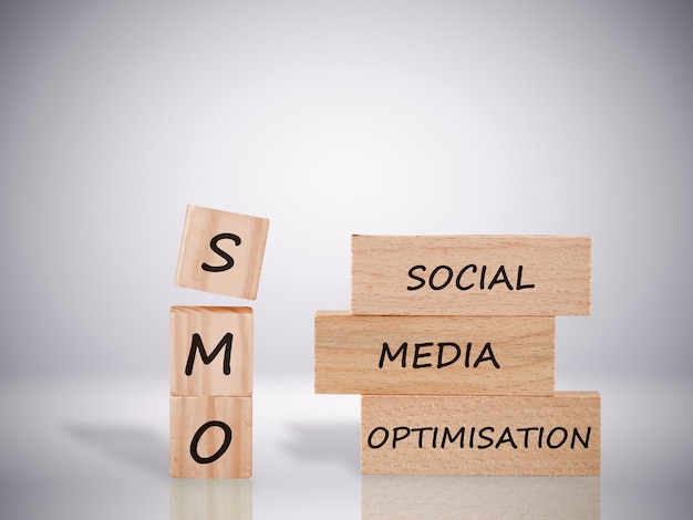 SMO optimisation des médias sociaux marketing internet et fond de marketing en ligne