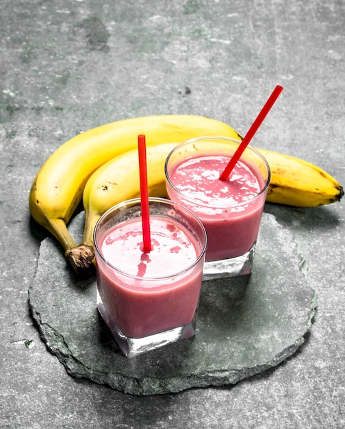 Photo smoothie aux fruits frais.