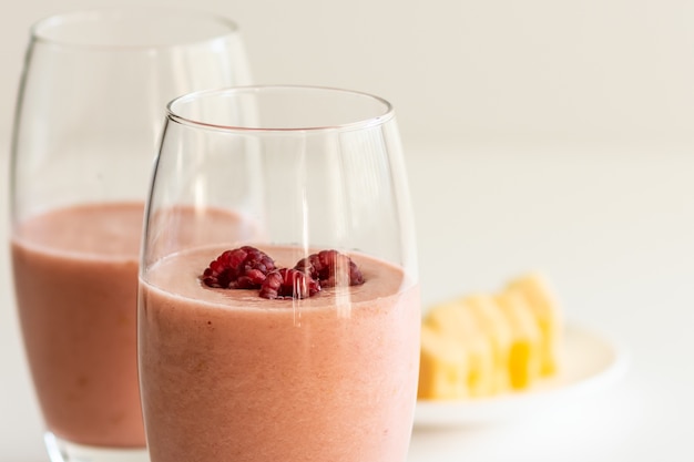 Smoothie aux melons et aux bleuets