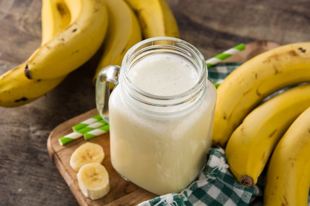 Smoothie banane en pot