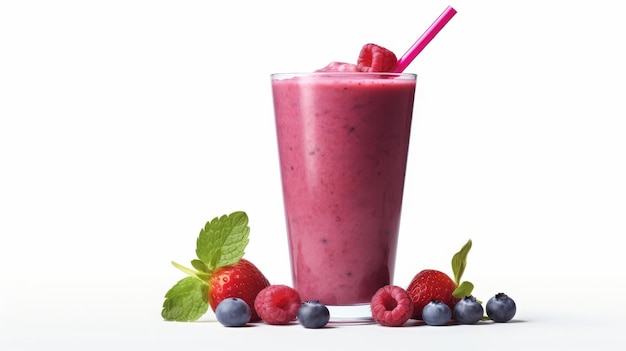 Smoothie isolé sur fond blanc