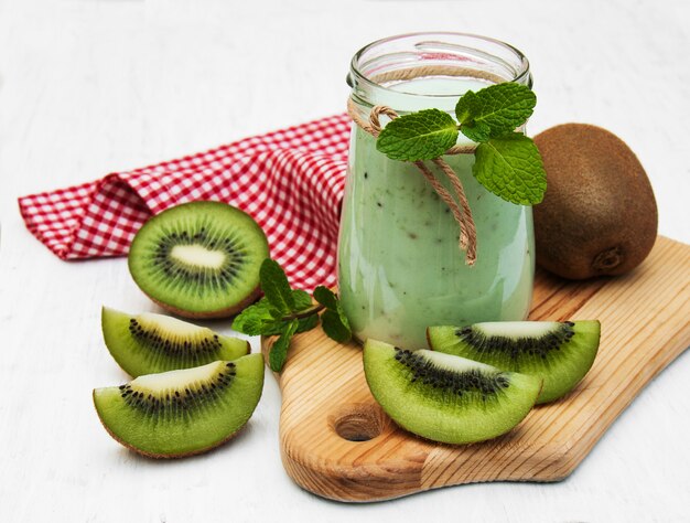 Smoothie Kiwi en verre