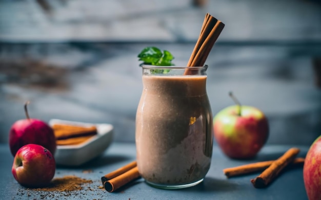 Smoothie à la pomme et à la cannelle