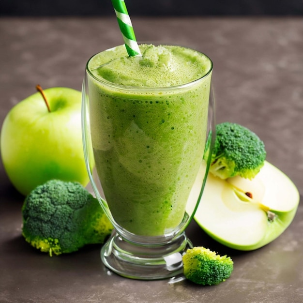 Le smoothie vert est un jus vert.