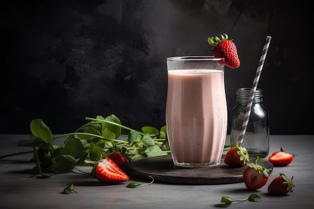 smoothies aux fraises